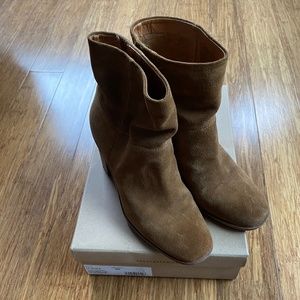 Luck Brand Jicole Suede Bootie Topanga Oiled Suede